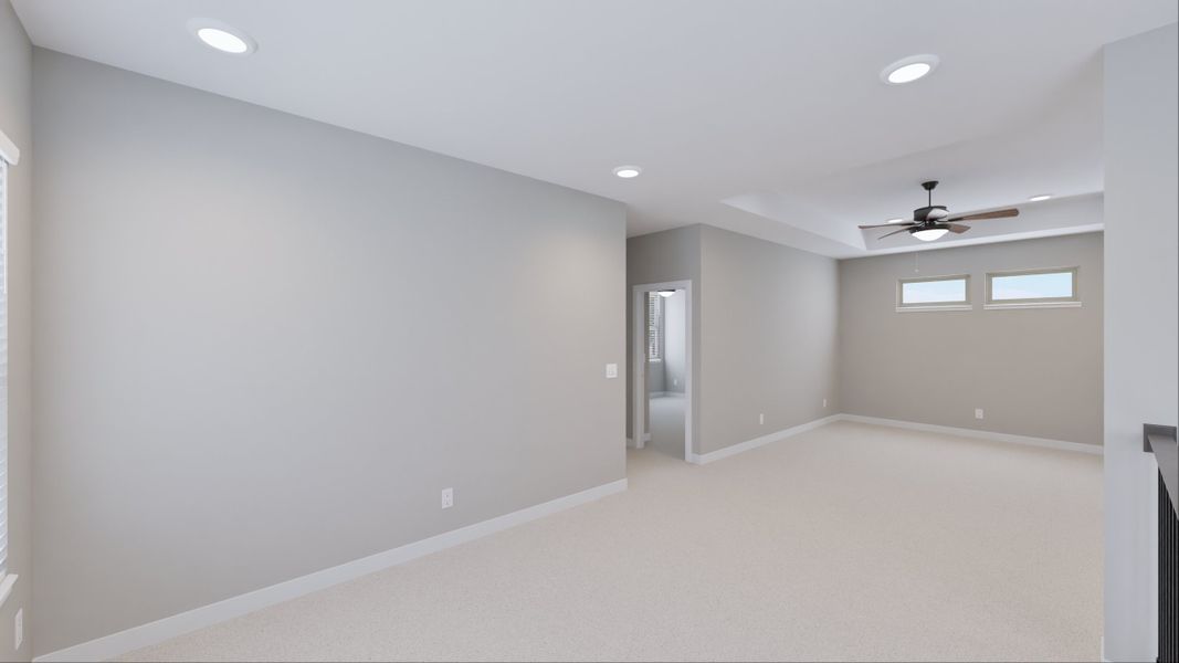 Representative unfurnished interior of a home built from the O'Conner by Tricoast Homes in Summer Place 35', Montgomery (Image 31). Representative unfurnished interior of a home built from the O'Conner by Tricoast Homes in Summer Place 35', Montgomery (Image 31).