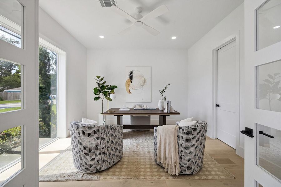 Furnished interior view inside a new home in , Houston (Image 9).