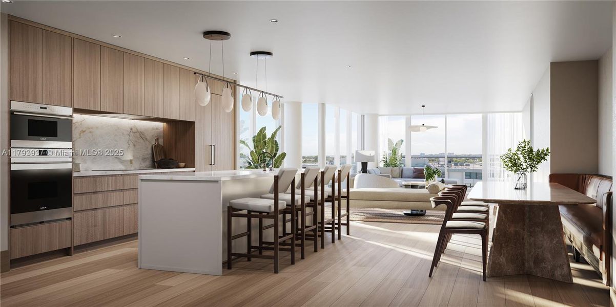 Furnished interior view inside a new home in The WELL Bay Harbor Islands, Bay Harbor Islands (Image 3).