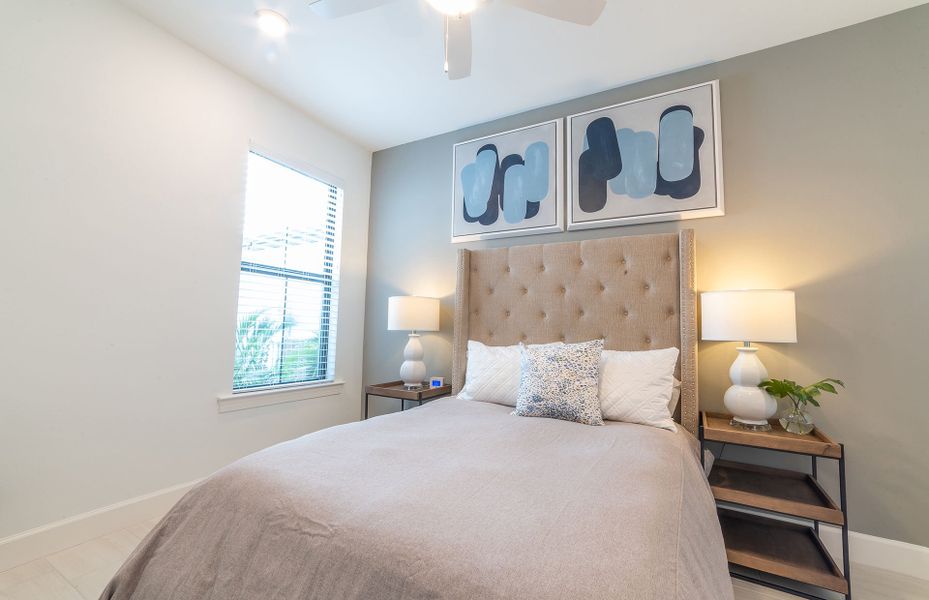 Secondary bedroom, located at the front of the home