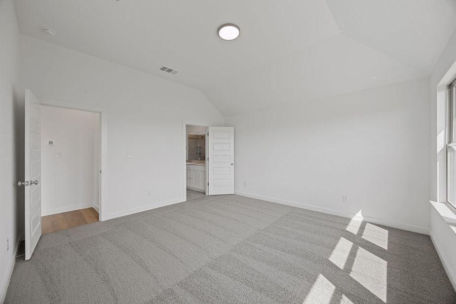 Primary Suite in the Colorado home plan by Trophy Signature Homes – REPRESENTATIVE PHOTO Primary Suite in the Colorado home plan by Trophy Signature Homes – REPRESENTATIVE PHOTO