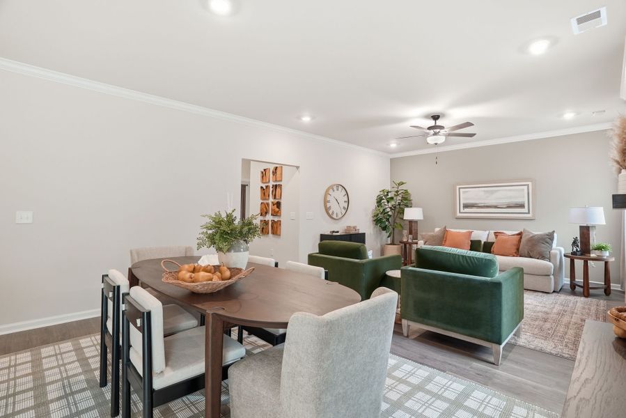Representative furnished interior of a home built from the Myrtle Select M by McGuinn Homes in Broadway Lake, Anderson (Image 16).