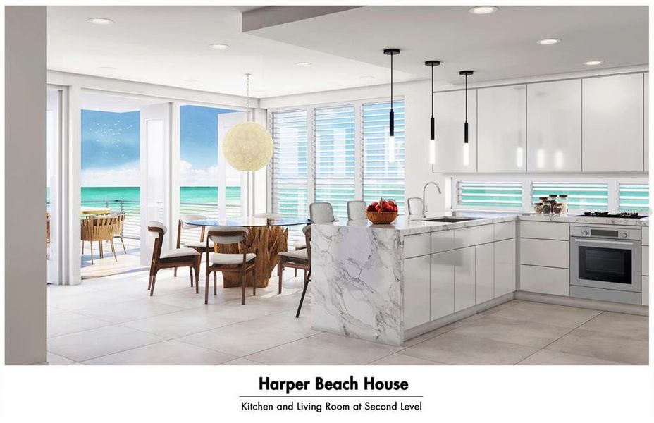 Furnished interior view inside a new home in , New Smyrna Beach (Image 9).