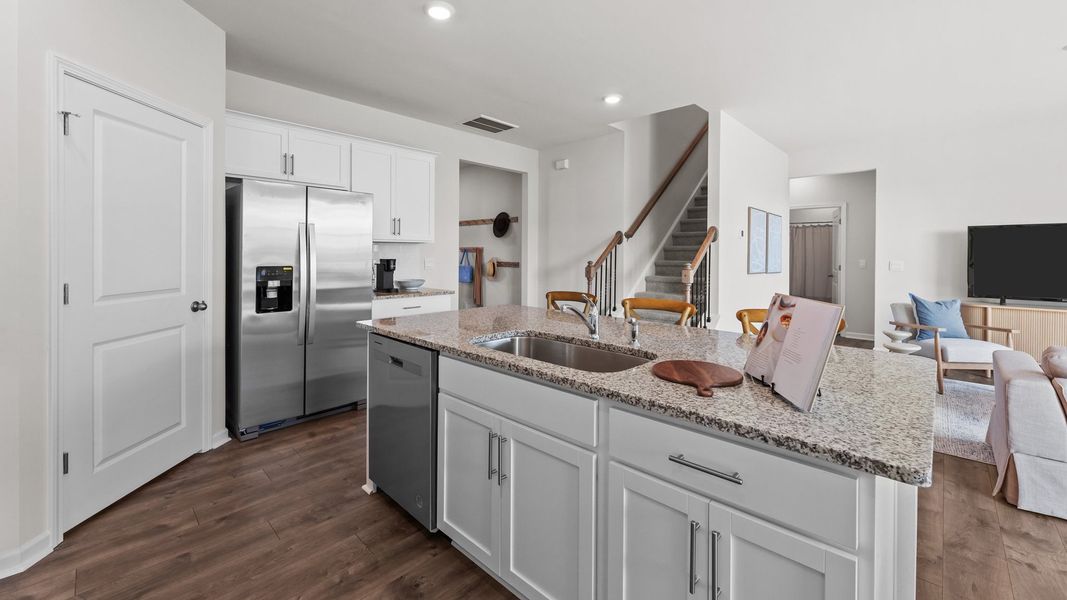 Furnished interior view inside a new home in Ridgewood Farms, Winterville (Image 12).