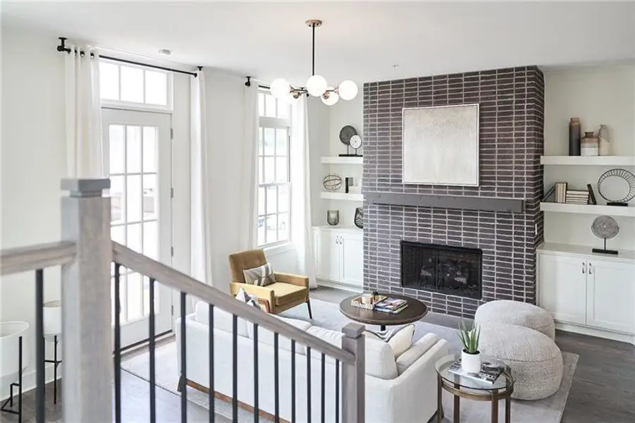 Furnished interior view inside a new home in , Ball Ground (Image 17). Furnished interior view inside a new home in , Ball Ground (Image 17).