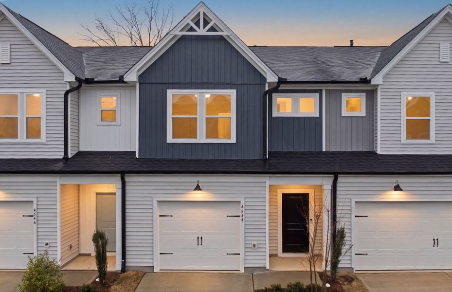 Front exterior of a new home in McConnell Ridge, McLeansville, NC, highlighting curb appeal (Image 18).
