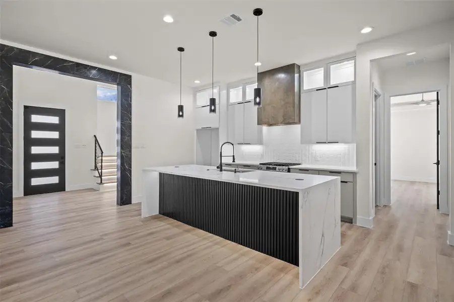 Furnished interior view inside a new home in , Dallas (Image 10).