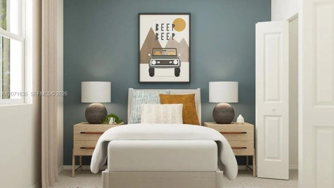Furnished interior view inside a new home in Del Mar, Miami (Image 9).