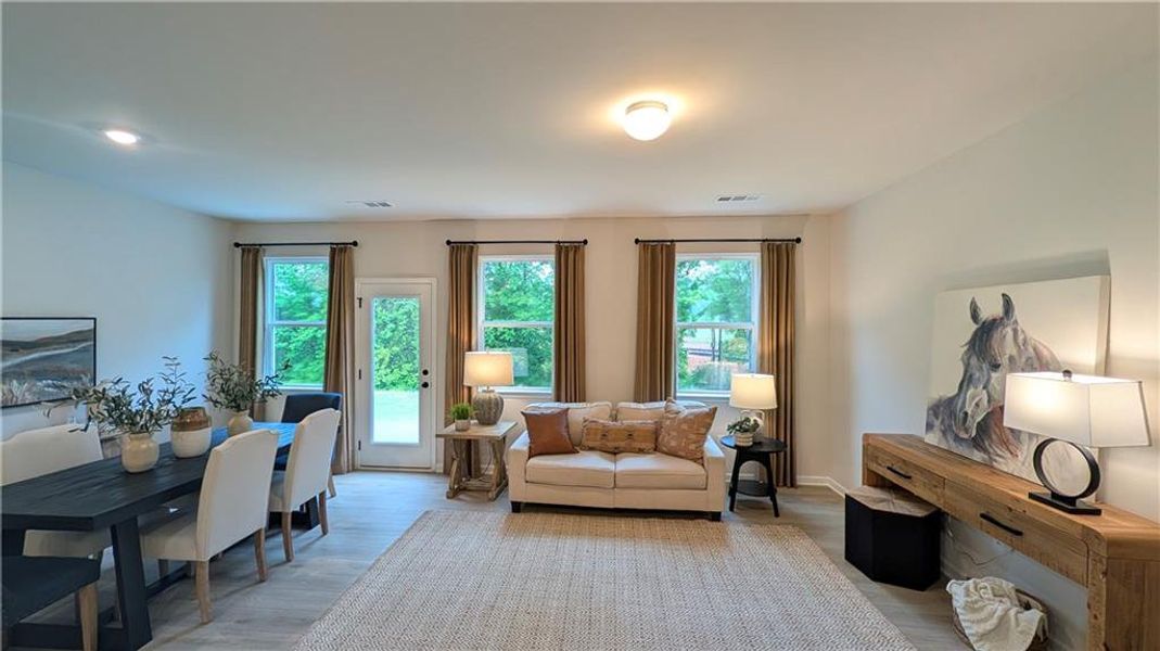 Furnished interior view inside a new home in Owen Preserve, Canton (Image 26).
