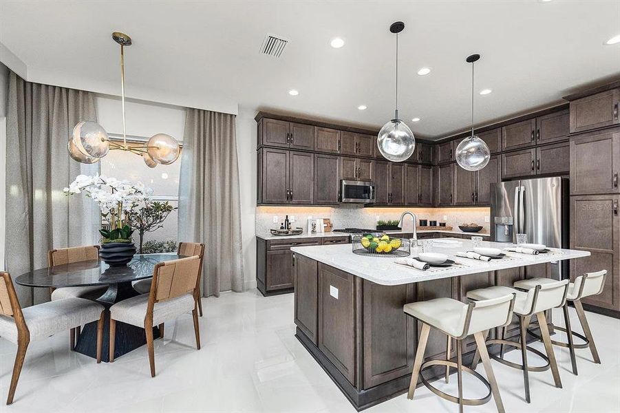 Furnished interior view inside a new home in Valencia Ridge, Wesley Chapel (Image 10).