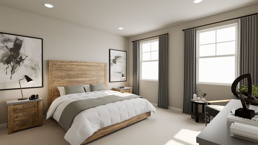 Representative furnished interior of a home built from the 2 by Tri Pointe Homes in Sugar Mill Village, Longmont (Image 25).