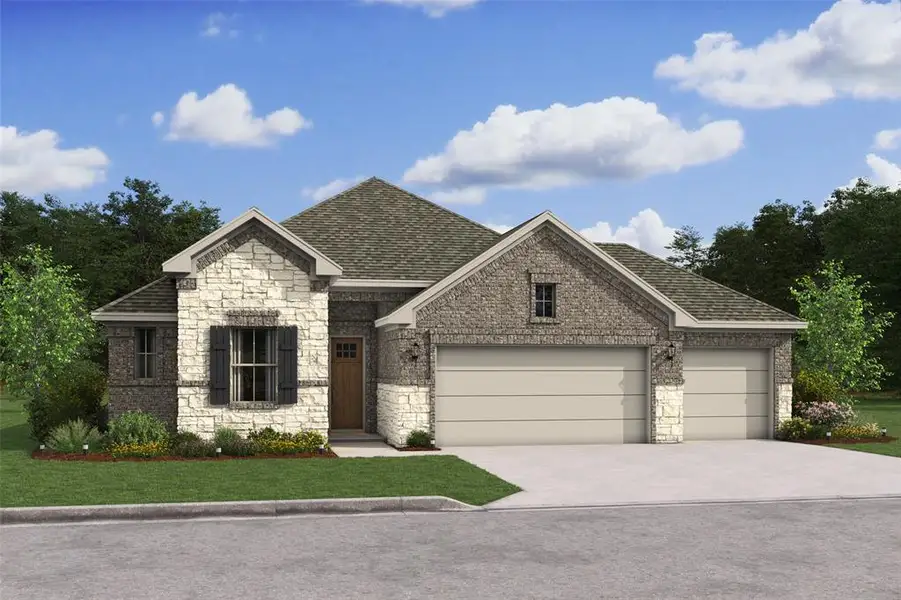 Stunning Pasadena design by K. Hovnanian Homes in elevation RA built in River Ranch Estates. (*Artist rendering used for illustration purposes only.)