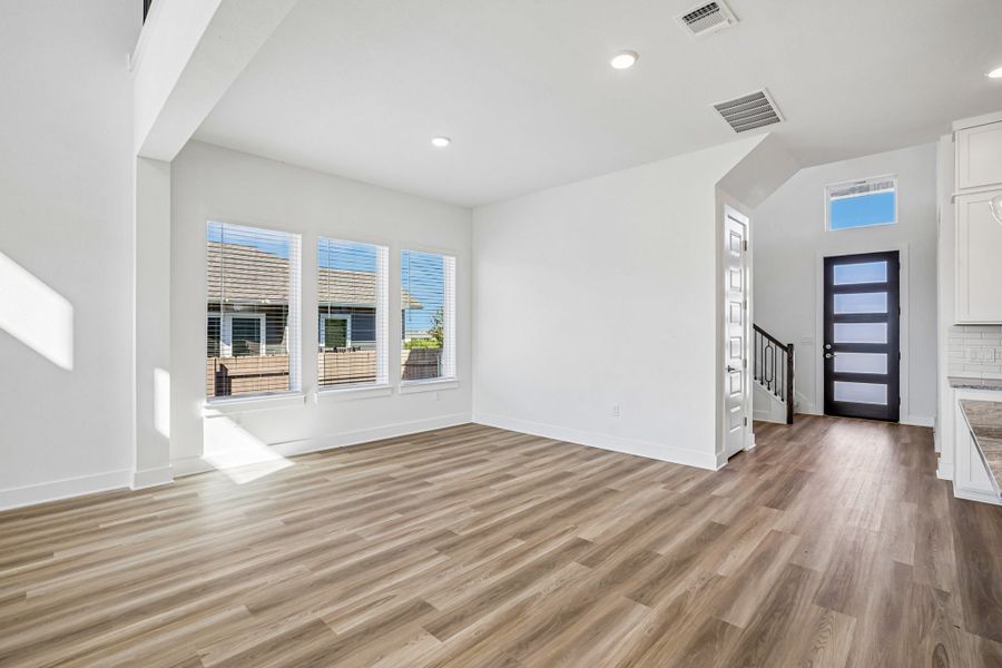 Representative unfurnished interior of a home built from the Homestead by Pacesetter Homes in Easton Park, Austin (Image 33). Representative unfurnished interior of a home built from the Homestead by Pacesetter Homes in Easton Park, Austin (Image 33).