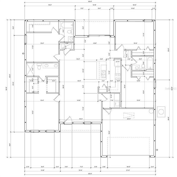 2D floor plan layout of this home in , Citrus Springs, FL (Image 4).