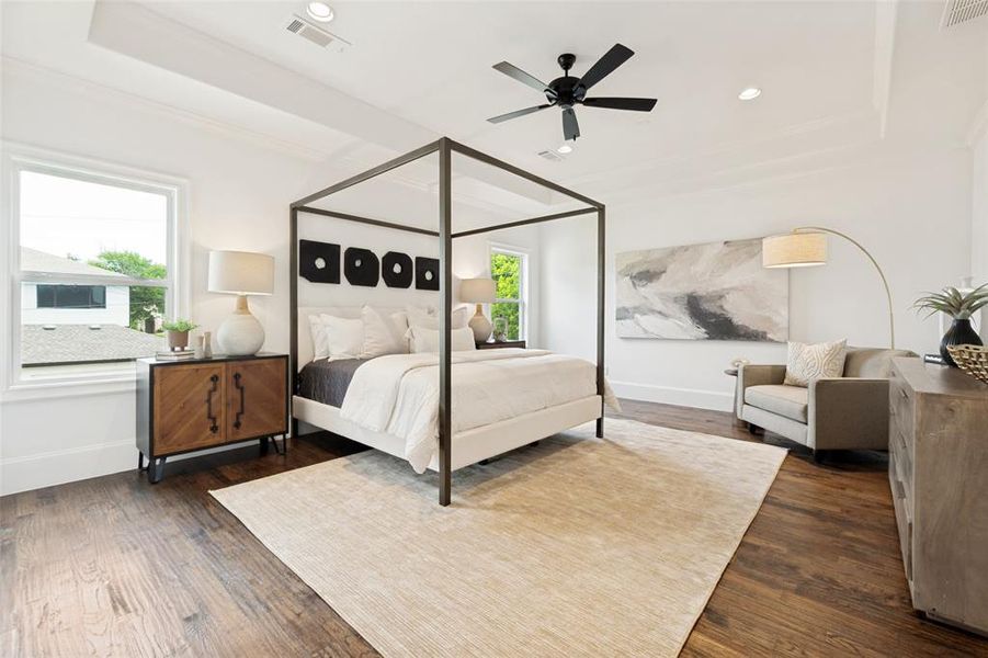 Furnished interior view inside a new home in , Dallas (Image 6).