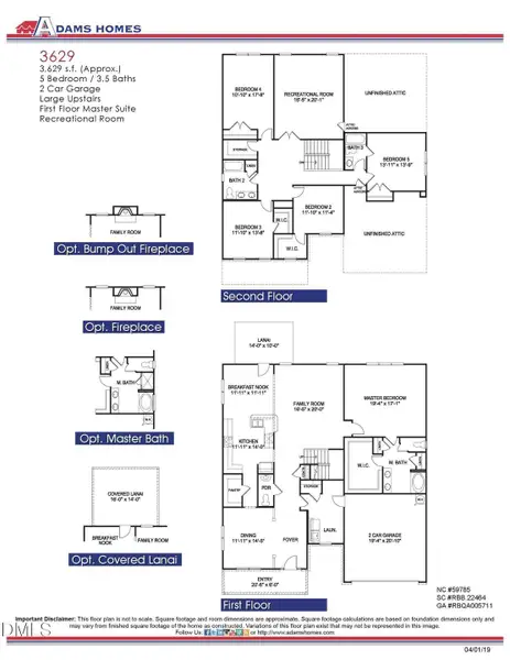 3629 Floorplan 3629 Floorplan