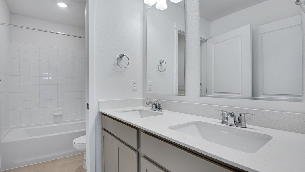Furnished interior view inside a new home in Silver Peaks, Lochbuie (Image 14).