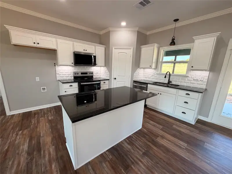Spacious Kitchen with Island.