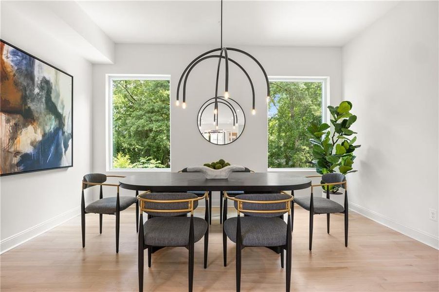 Furnished interior view inside a new home in , Atlanta (Image 19). Furnished interior view inside a new home in , Atlanta (Image 19).