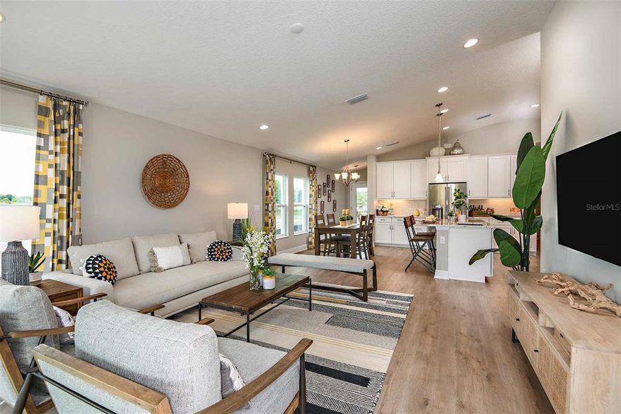 Furnished interior view inside a new home in Crosswind Point, Parrish (Image 6).