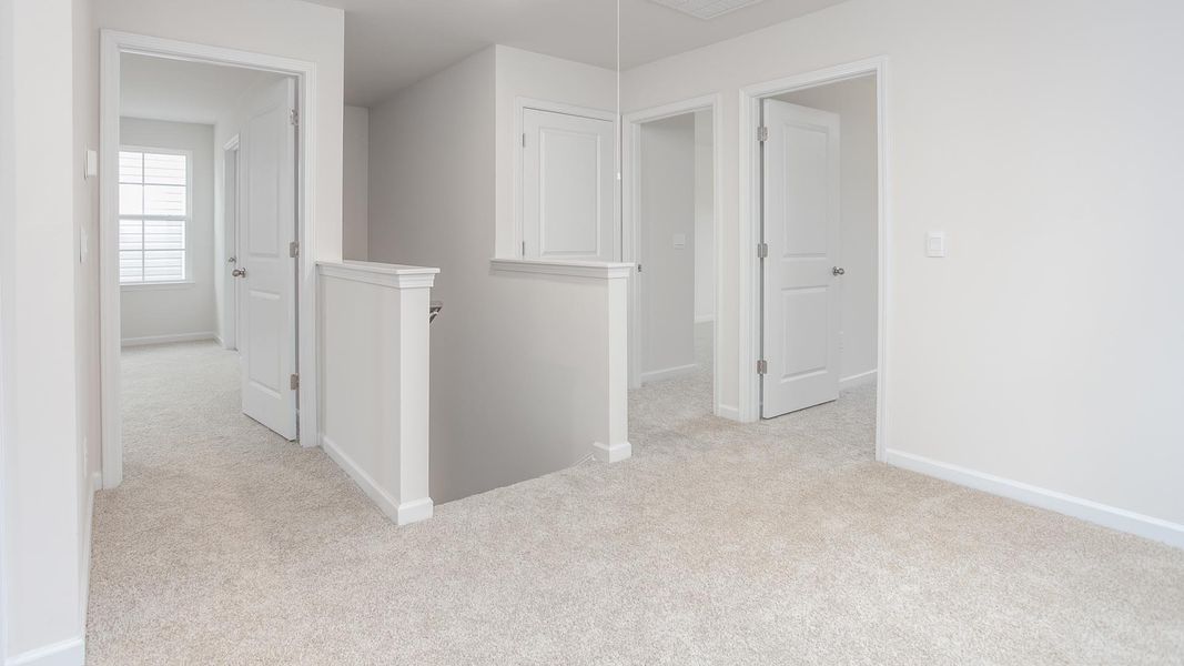Representative unfurnished interior of a home built from the Elston by D.R. Horton in Chandler Pointe, Rural Hall (Image 19).