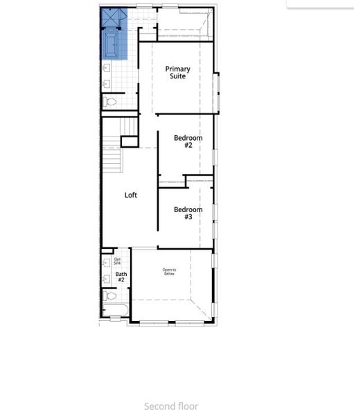 2D floor plan layout of this home in Walsh: Townhomes - The Patios, Aledo, TX (Image 5). 2D floor plan layout of this home in Walsh: Townhomes - The Patios, Aledo, TX (Image 5).