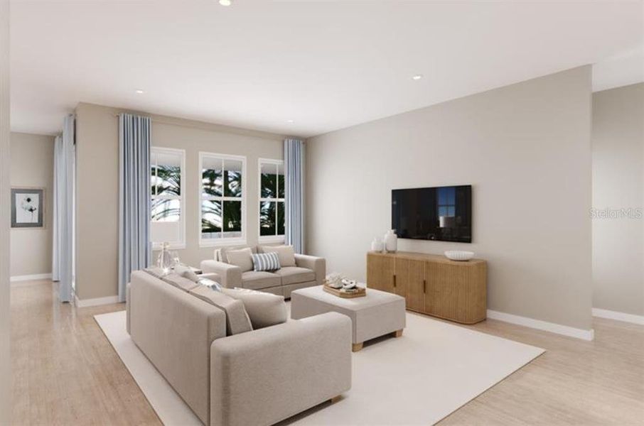 Furnished interior view inside a new home in Malabar Springs, Palm Bay (Image 3). Furnished interior view inside a new home in Malabar Springs, Palm Bay (Image 3).