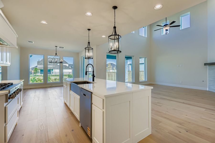 Furnished interior view inside a new home in North Sky 65s, Celina (Image 9).