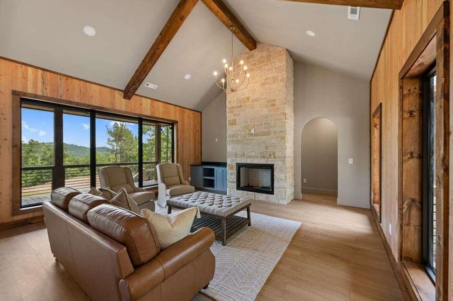 Furnished interior view inside a new home in , Mineral Bluff (Image 6).