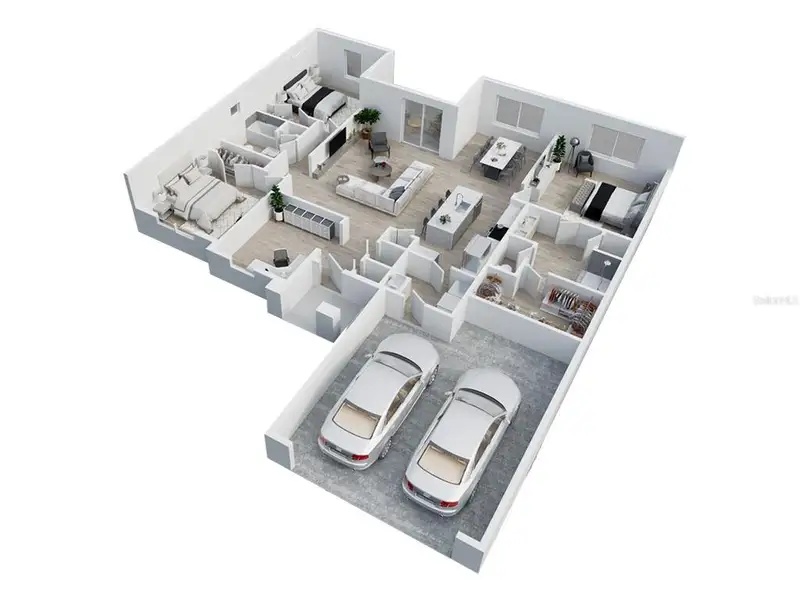 2D floor plan layout of this home in , North Port, FL (Image 4).