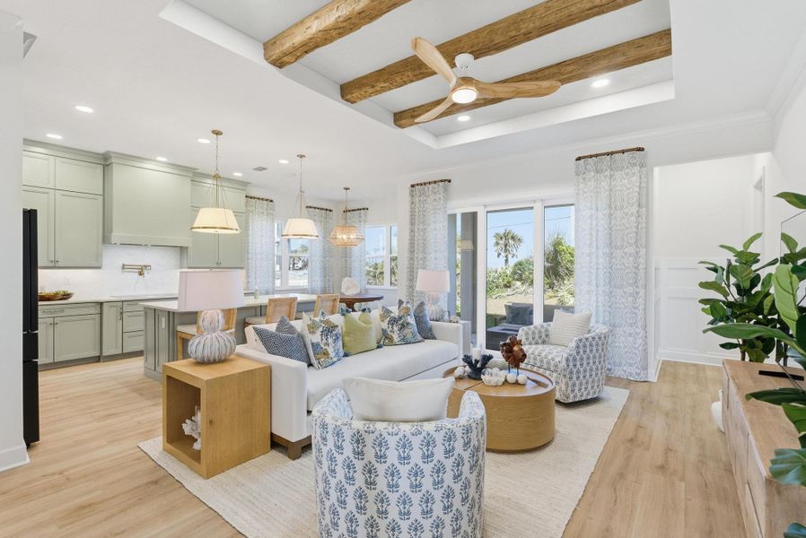 Representative furnished interior of a home built from the Amelia by SeaGate Homes in Beachview Cove, Ormond Beach (Image 16).