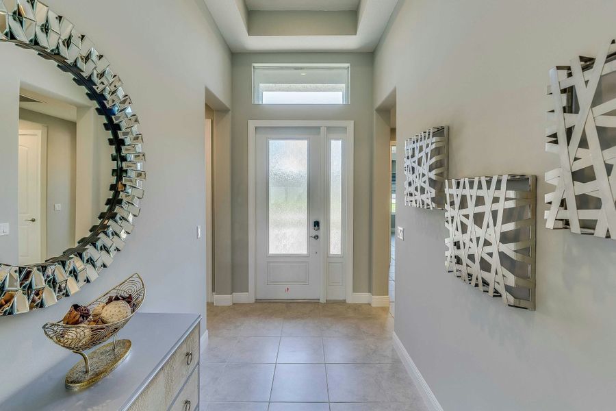 2D floor plan layout for the Aurora by GHO Homes in High Pointe, Vero Beach, FL (Image 89).