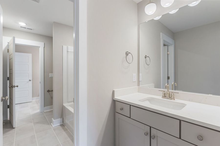 Representative furnished interior of a home built from the Crosby by Hunter Quinn Homes in Landing at Clemson Marina, Seneca (Image 10).