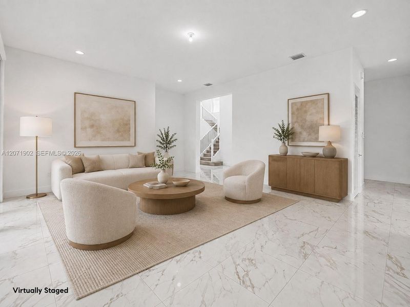 Furnished interior view inside a new home in , Davie (Image 12).