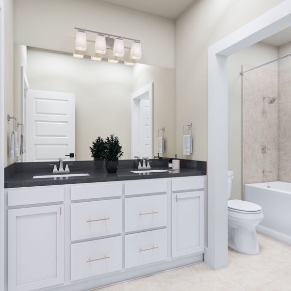 Furnished interior view inside a new home in Clopton Farms, Montgomery (Image 25).