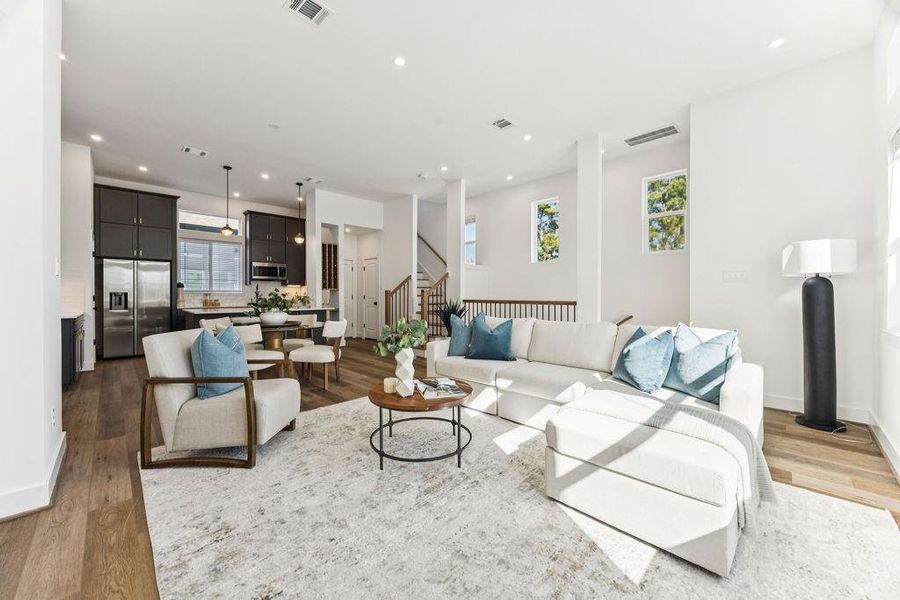 Furnished interior view inside a new home in , Houston (Image 12).