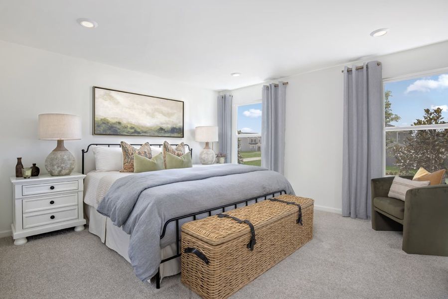 Representative furnished interior of a home built from the 1582 Modeled by KB Home in Midland Crossing, Midland (Image 8).