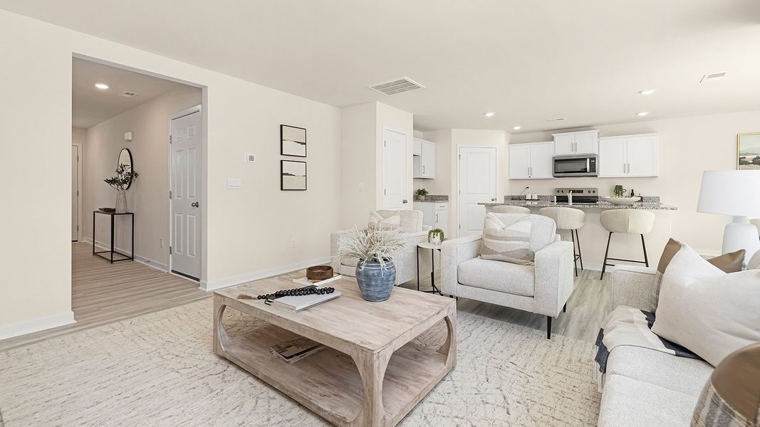 Furnished interior view inside a new home in Villages of Maiden, Maiden (Image 6). Furnished interior view inside a new home in Villages of Maiden, Maiden (Image 6).