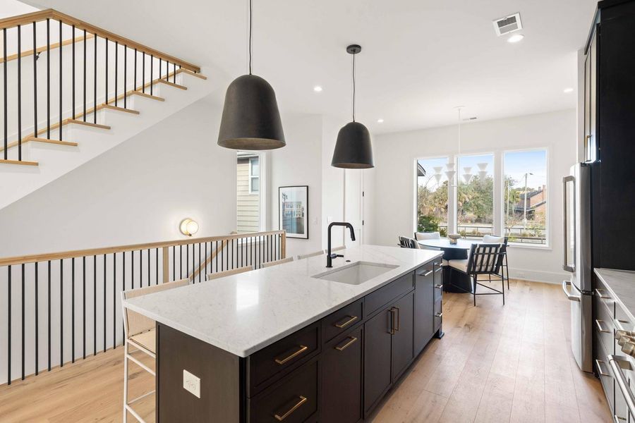 Furnished interior view inside a new home in , Charleston (Image 9).