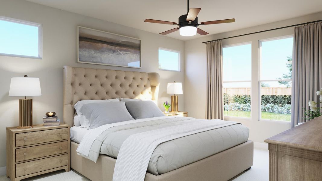 Primary Bedroom | Jaxon | Sage Collection – Freedom at Anthem in Kyle, TX by Landsea Homes