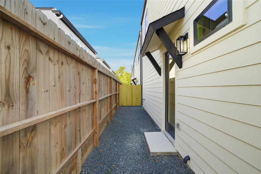 Exterior details and patio area of a home in , Houston (Image 17). Exterior details and patio area of a home in , Houston (Image 17).