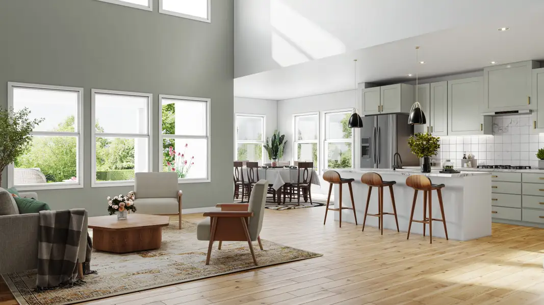 Furnished interior view inside a new home in Canterra Creek  60', Rosharon (Image 7).