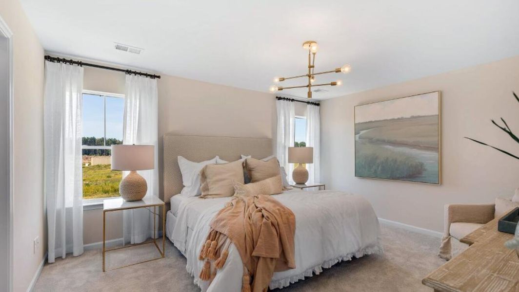 Furnished interior view inside a new home in Heron's Walk at Summers Corner: Carolina Collection, Summerville (Image 7). Furnished interior view inside a new home in Heron's Walk at Summers Corner: Carolina Collection, Summerville (Image 7).