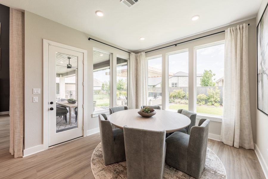 Representative furnished interior of a home built from the Camden by Tri Pointe Homes in Bridgeland, Cypress (Image 16).