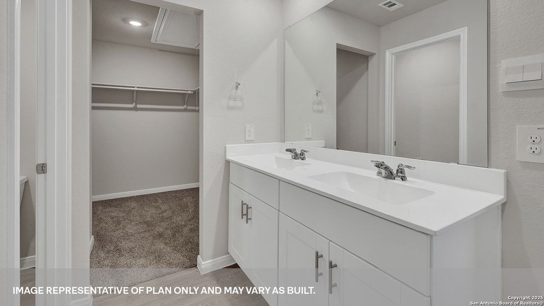 Furnished interior view inside a new home in Whisper South, San Marcos (Image 5).