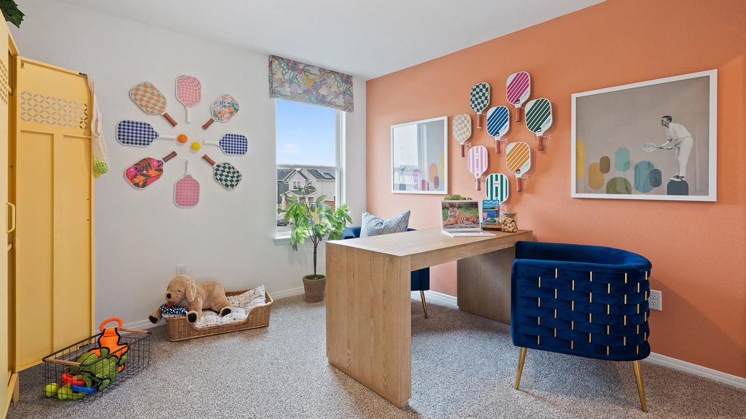 Furnished interior view inside a new home in Avery Centre, Round Rock (Image 27).
