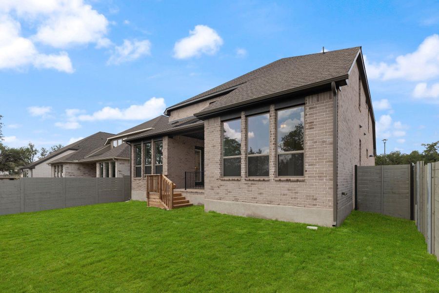 Rear of Home and Private Backyard Rear of Home and Private Backyard