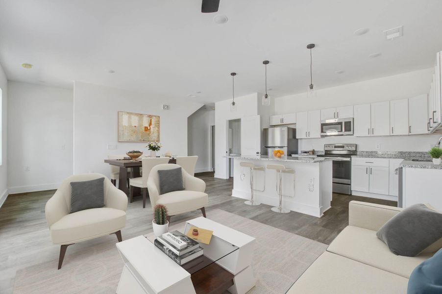 Furnished interior view inside a new home in , Hanahan (Image 4).