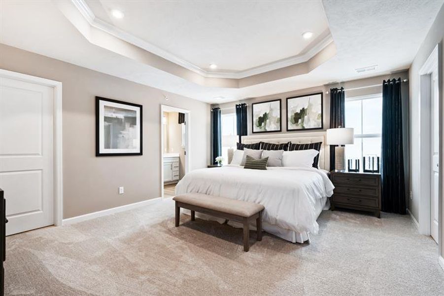 Furnished interior view inside a new home in Windsong Townhomes, Gallatin (Image 12). Furnished interior view inside a new home in Windsong Townhomes, Gallatin (Image 12).