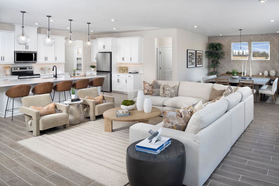 Representative furnished interior of a home built from the Hawkin by Mattamy Homes in Lakes at Bella Lago, Green Cove Springs (Image 7).